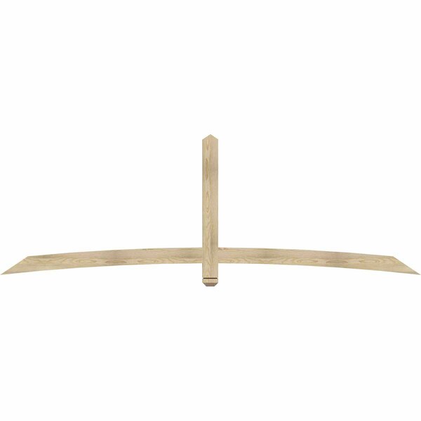 Ekena Millwork Bellingham Rough Sawn Timber Gable Bracket, Douglas Fir, 108"W x 36"H x 2"D x 4"F, 8/12 Pitch GBW108X36X0204BEL00RDF - main
